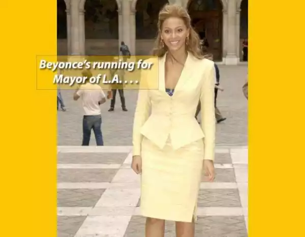 Beyonce Set To Run For The Office Of The Mayor Of Los Angeles